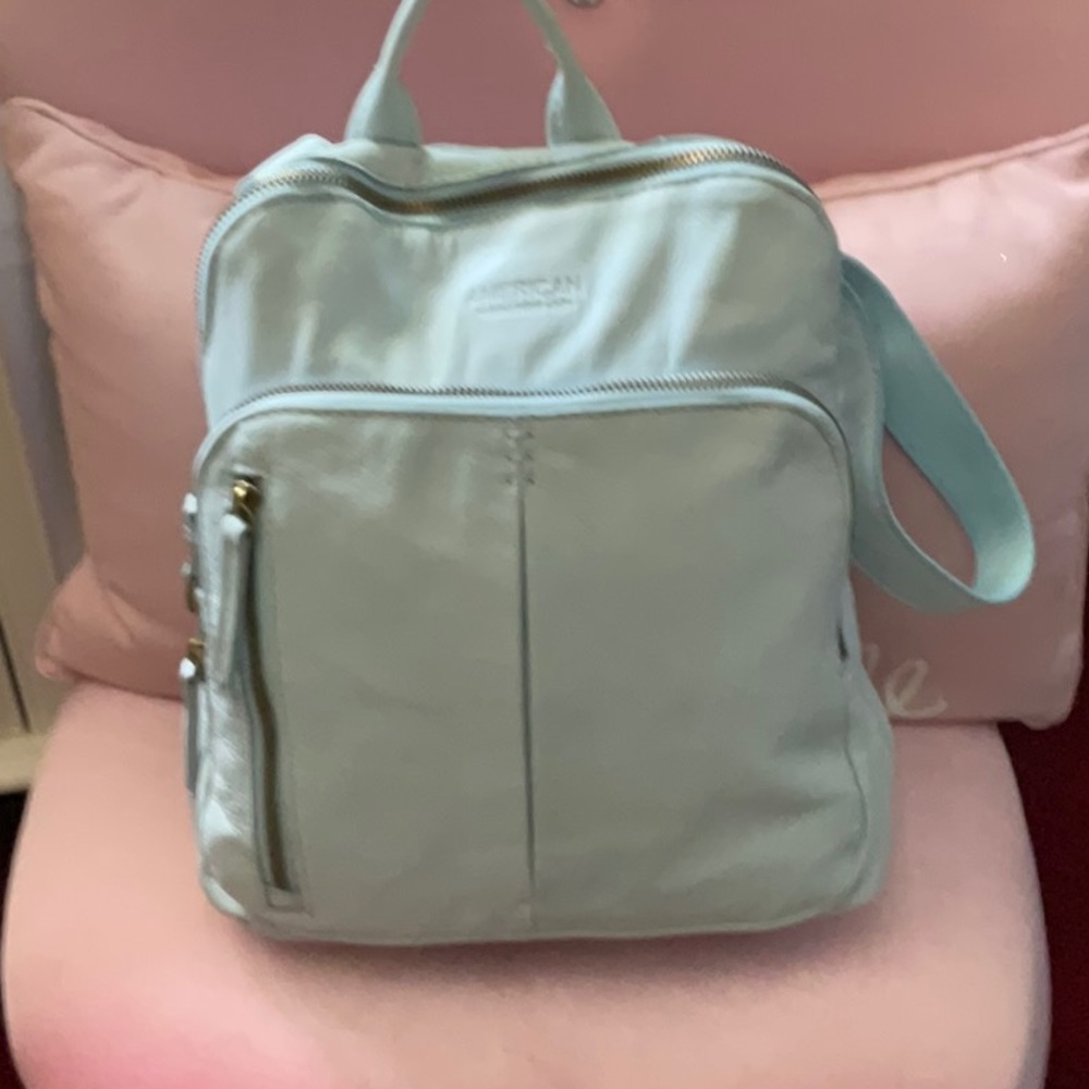 Elegant Sky Blue Women's Backpack